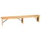 Flash Furniture HERCULES 8' x 12'' Antique Rustic Light Natural Solid Pine Folding Farm Bench with 3 Legs XA-B-96X12-L-LN-GG - alternate 2